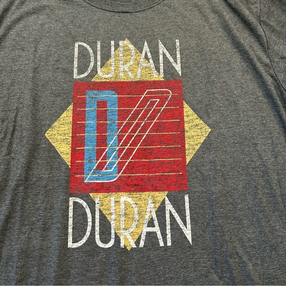 Duran Duran - Band Shirt Graphic Tee Geometric Design Gray Gildan Ring Spun 2XL - Picture 5 of 7